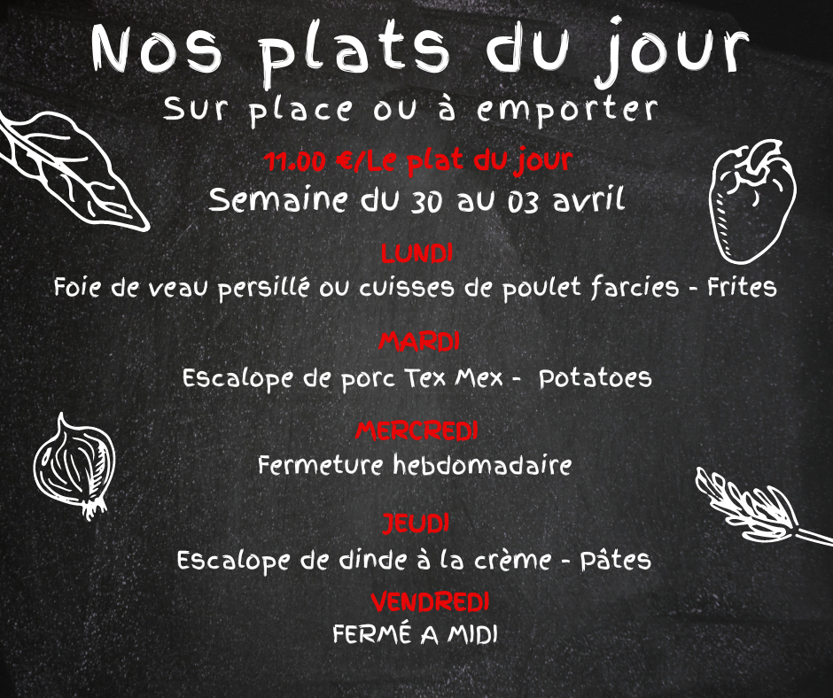 07.24 Nos Plats du jour