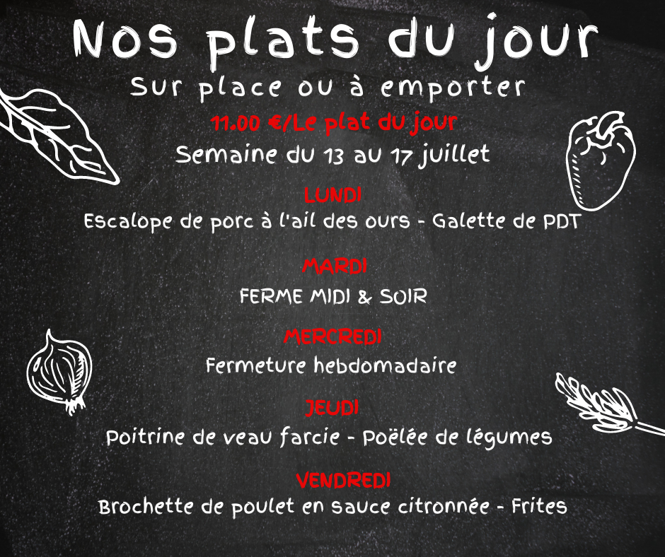 07.24 Nos Plats du jour