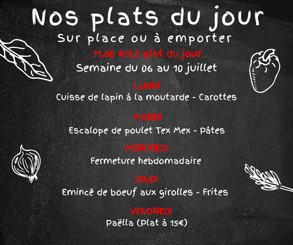07.24 Nos Plats du jour